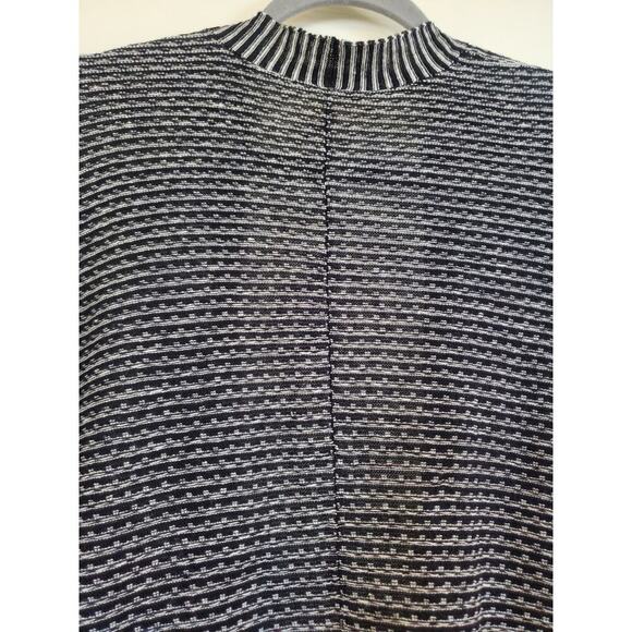 Eileen Fisher 100% Organic Linen Black White Knit Kimono Cardigan NWT, Medium - Picture 13 of 14